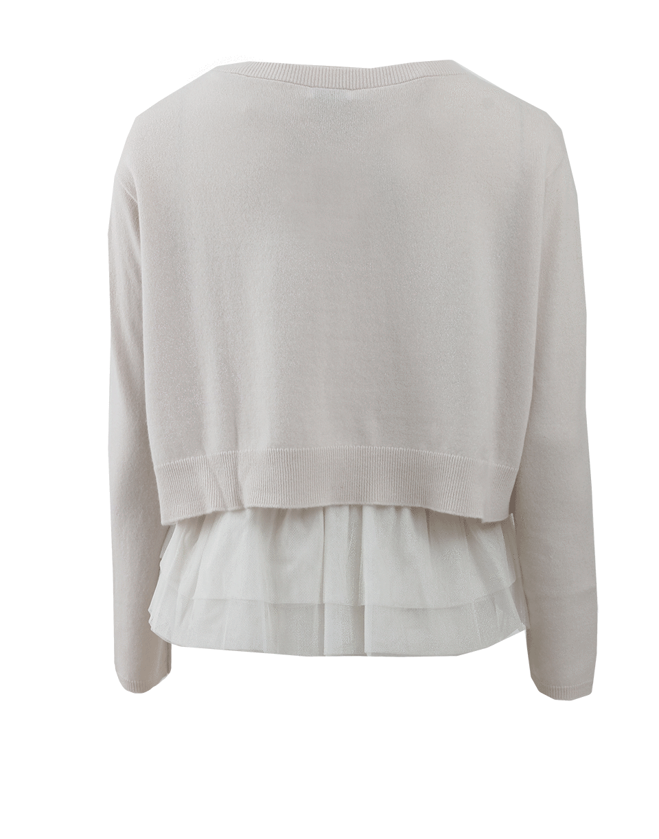 BRUNELLO CUCINELLI-Cashmere Pullover With Ruffle-