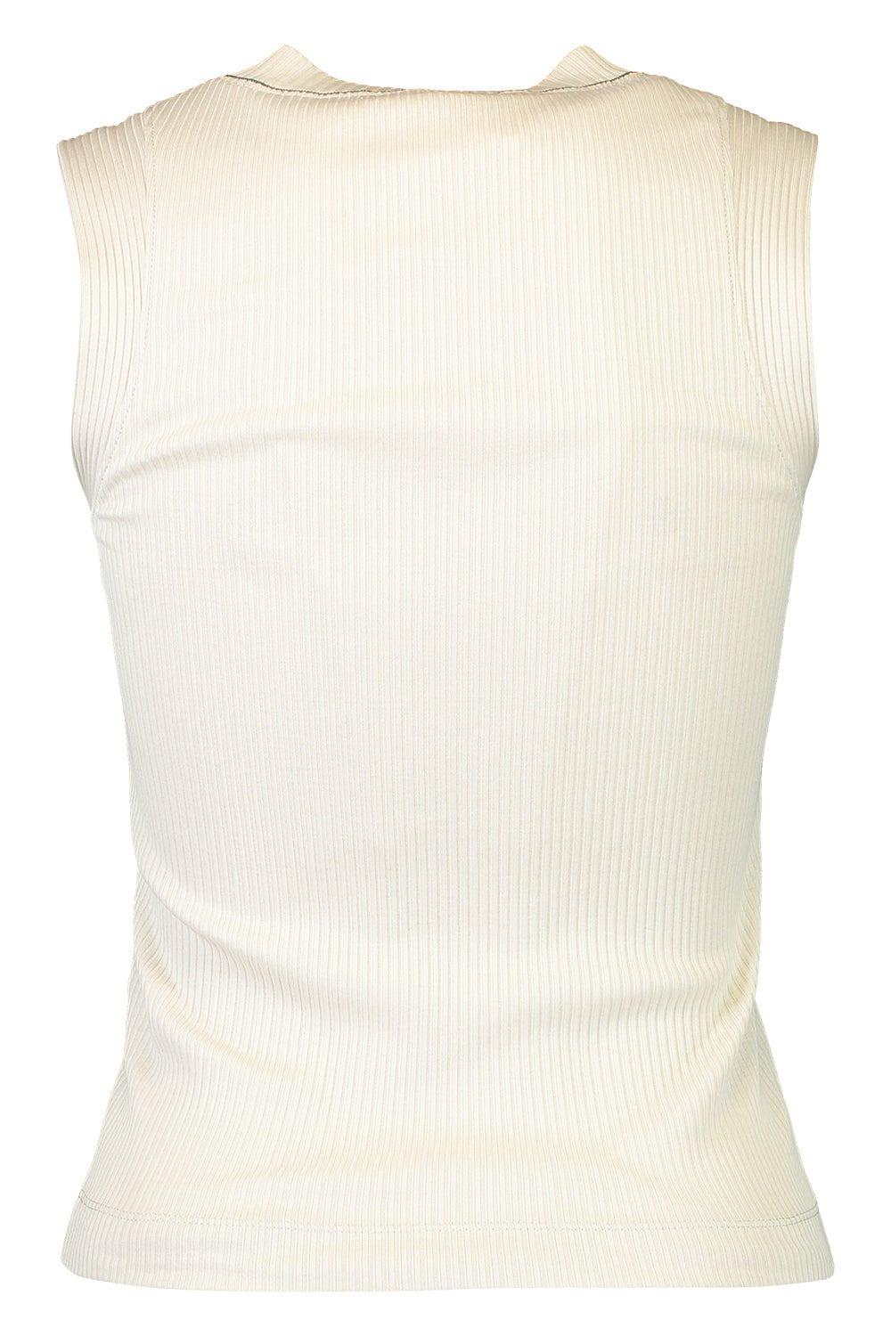 BRUNELLO CUCINELLI-Ribbed Tank - Beige-