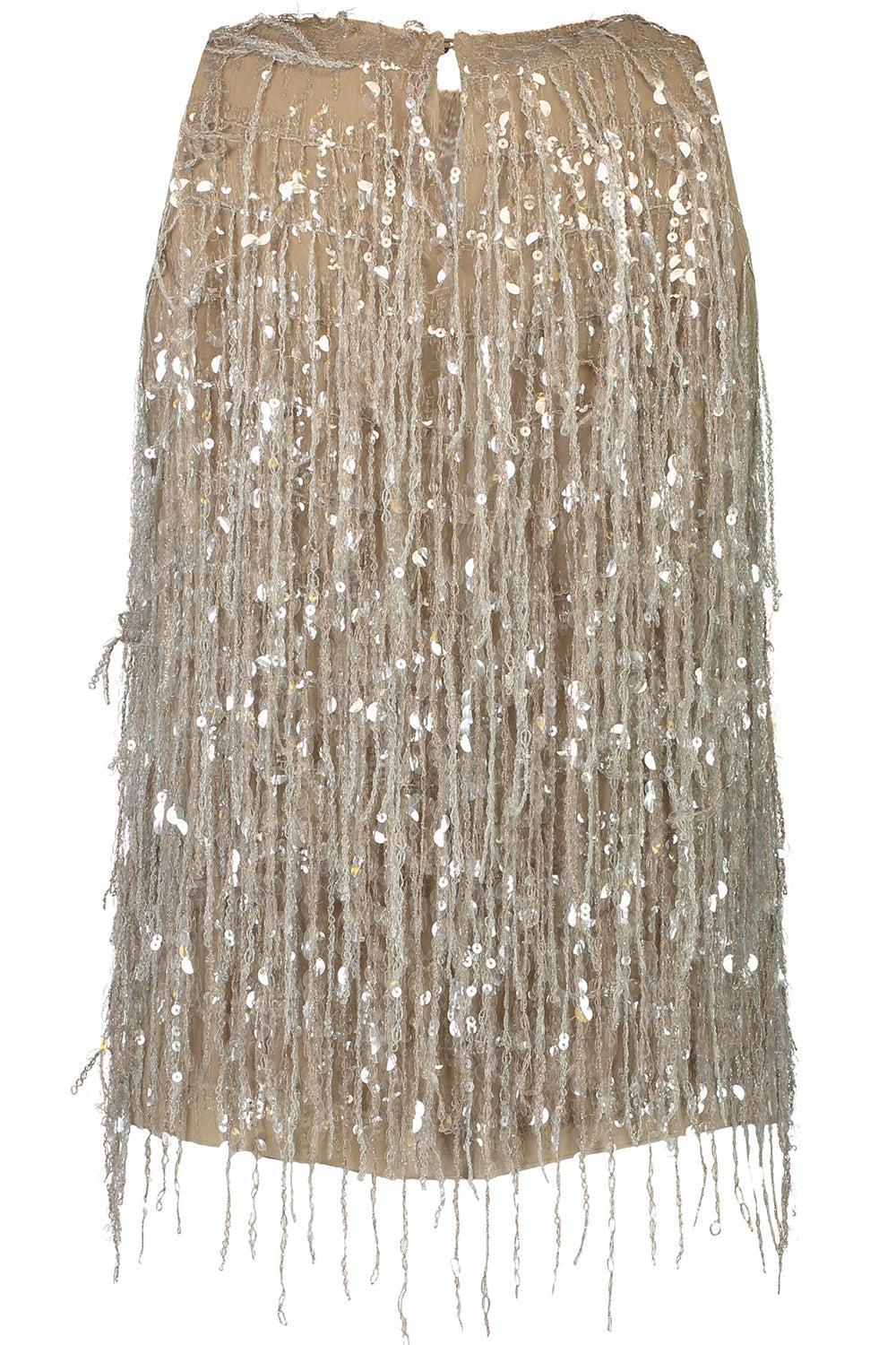 Glistening Waterfall Embroidery Top-NUTSHELL-S-CLOTHINGTOPTANK-BRUNELLO CUCINELLI