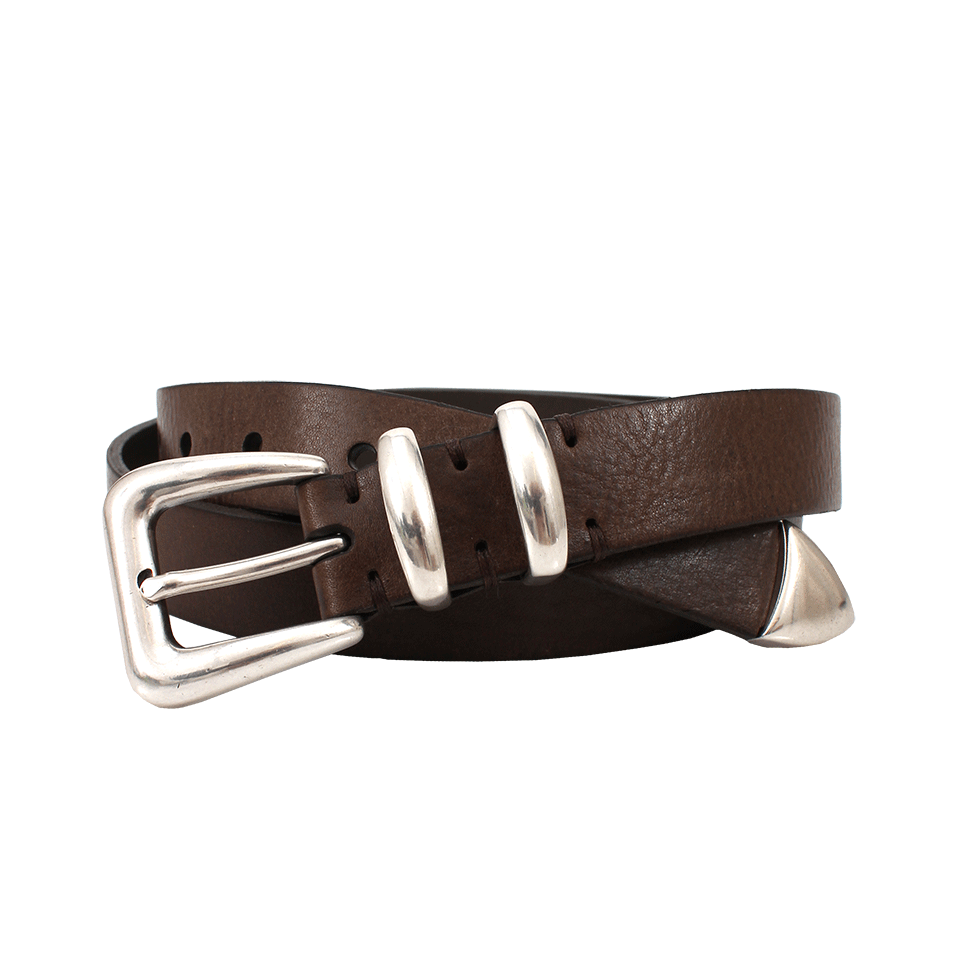 BRUNELLO CUCINELLI-Leather Western Belt-