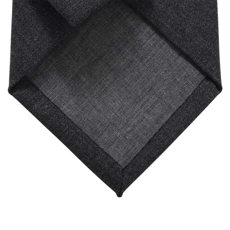 BRUNELLO CUCINELLI-Solid Wool Tie-ANTHRCIT