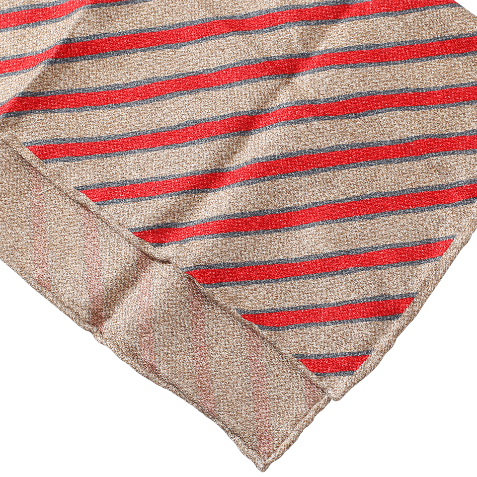 BRUNELLO CUCINELLI-Pocket Square-BRN/RED