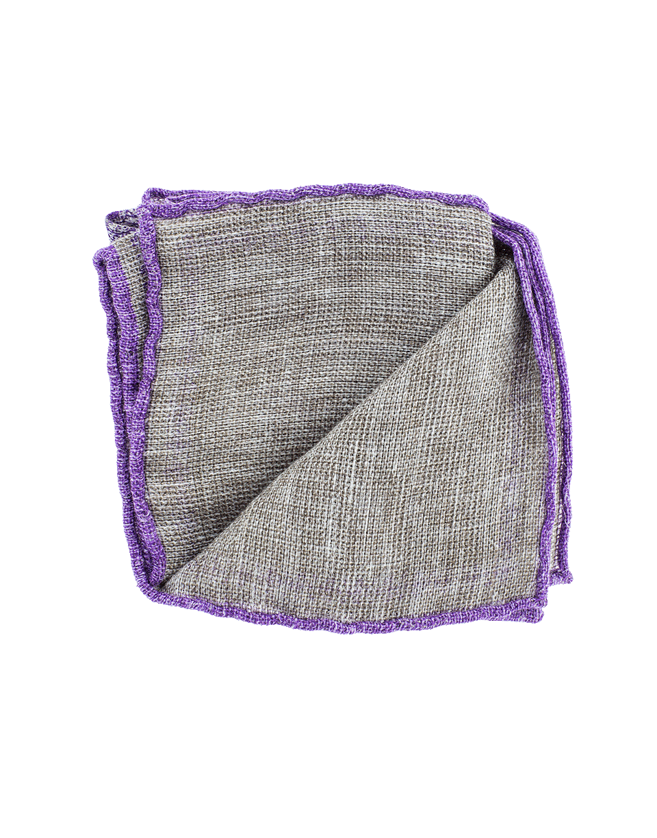 BRUNELLO CUCINELLI-Pocket Square-GRY/LAV
