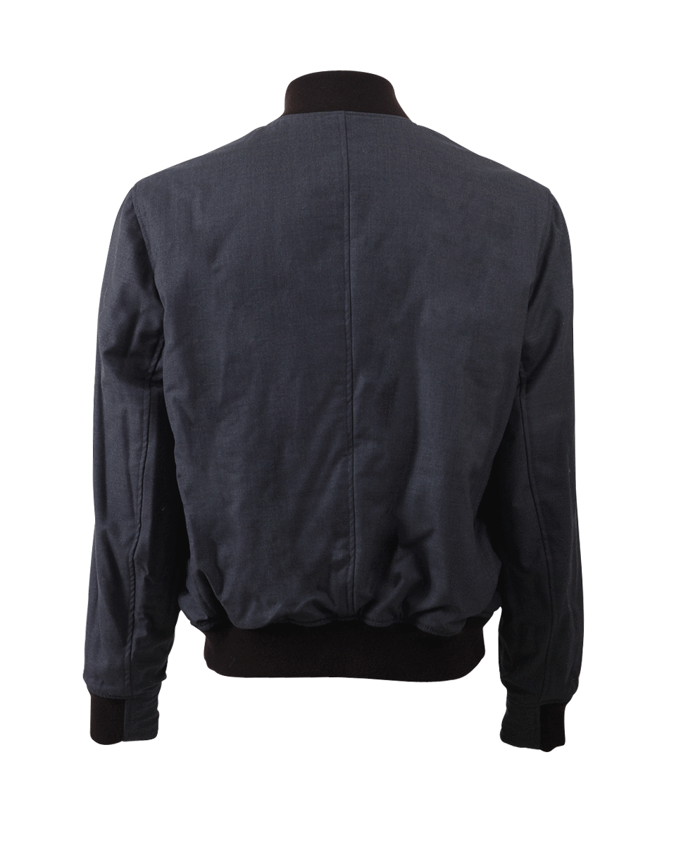 BRUNELLO CUCINELLI-Reversible Leather Wool Bomber-