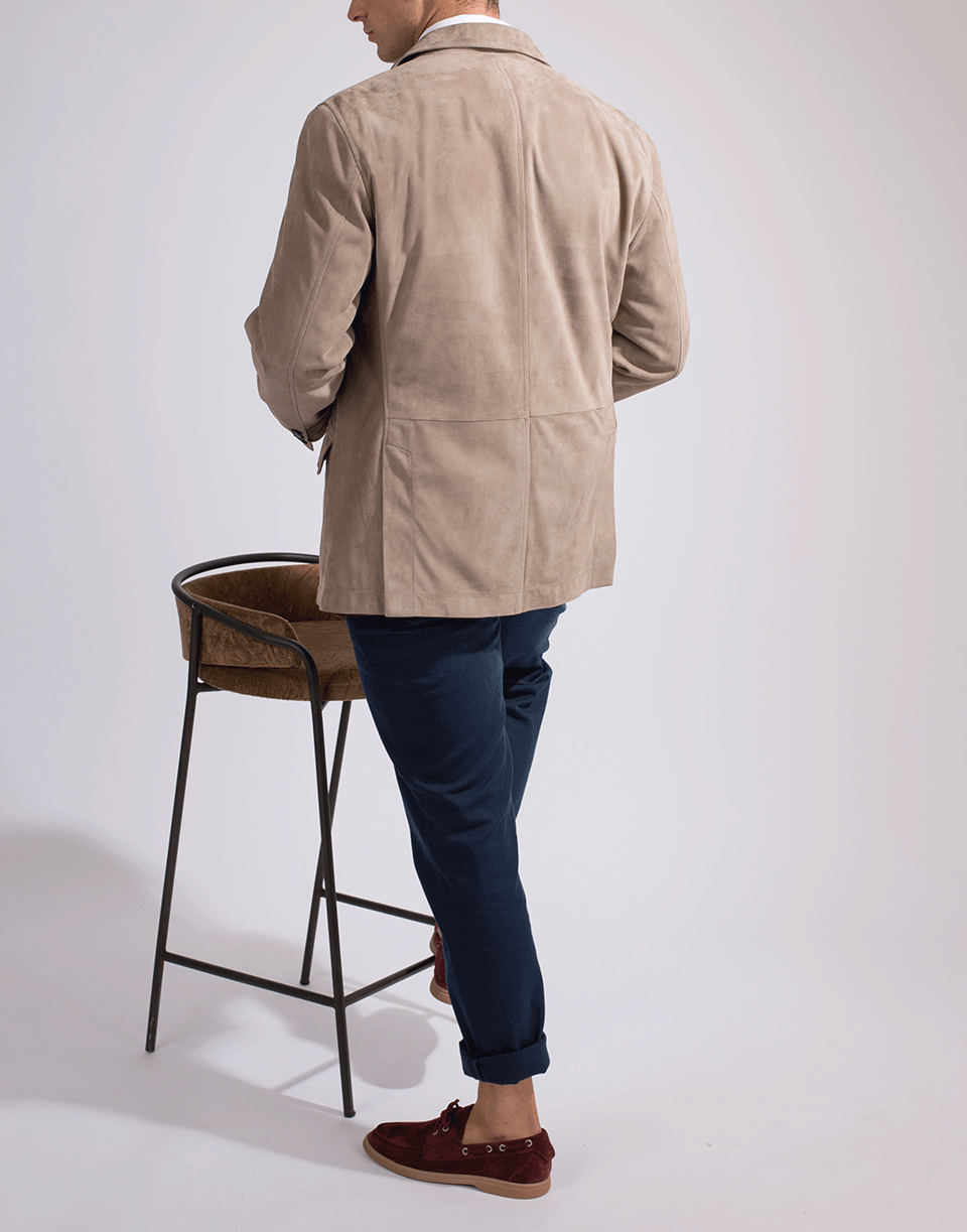 BRUNELLO CUCINELLI-Suede Sport Coat-