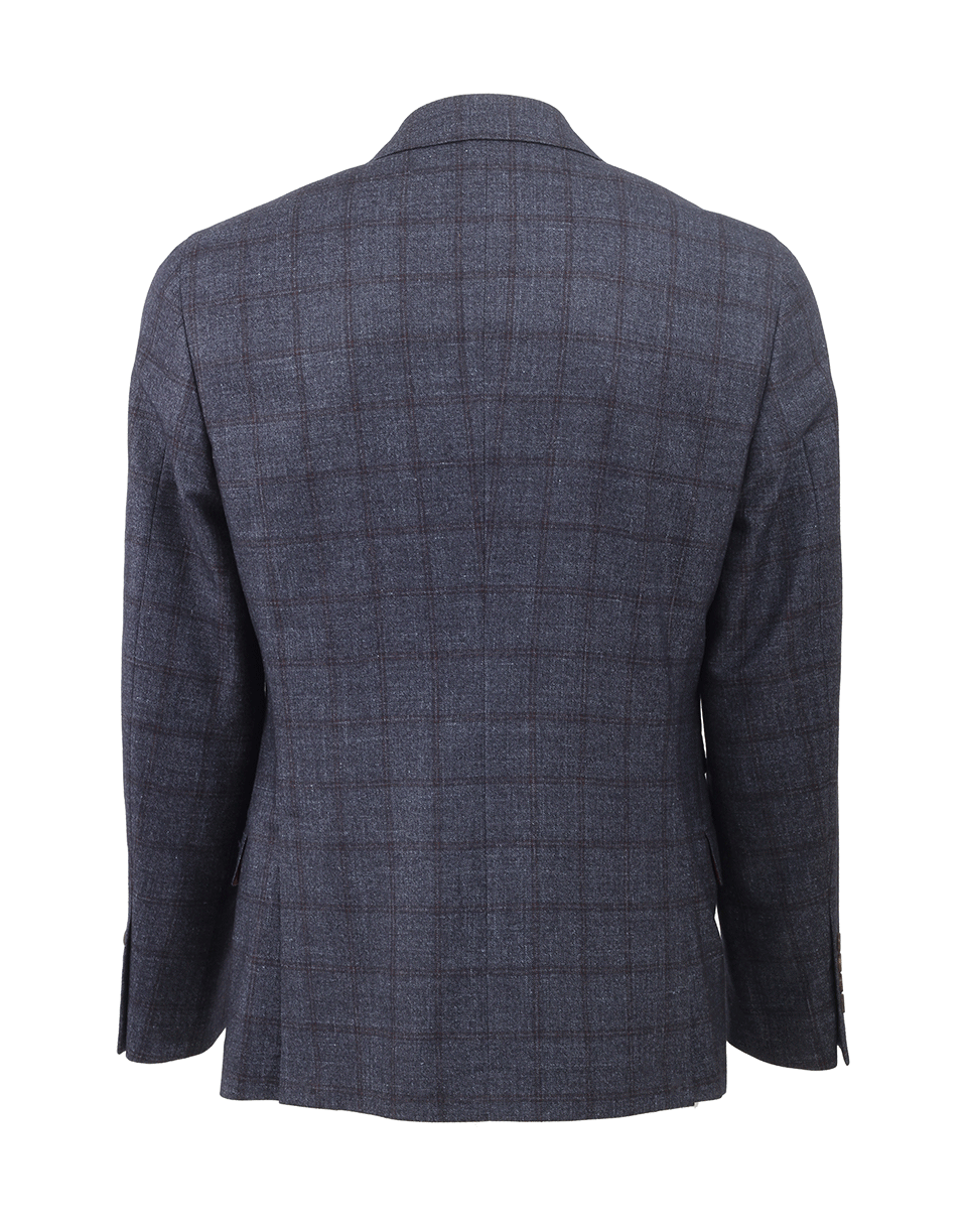 BRUNELLO CUCINELLI-Windowpane Notch Lapel Jacket-