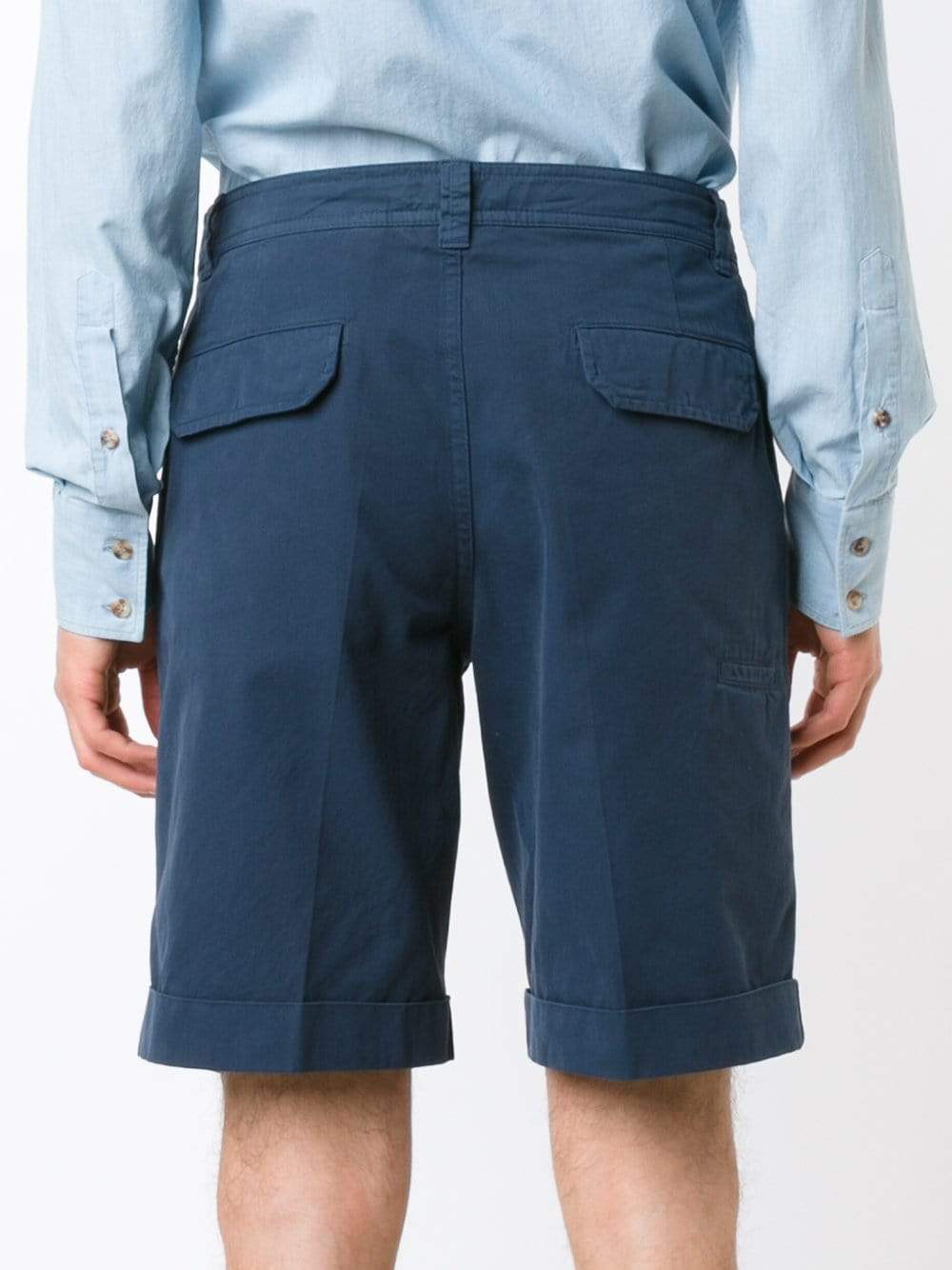 BRUNELLO CUCINELLI-Cotton Cuffed Short-