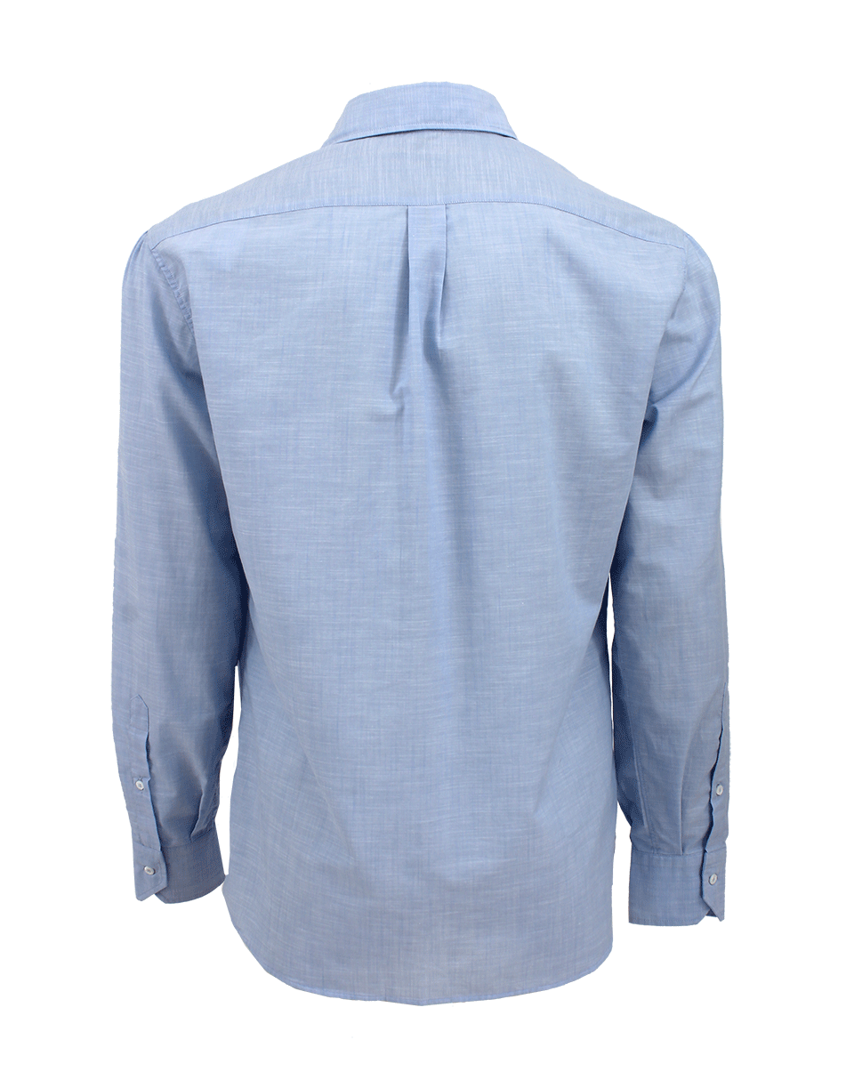 BRUNELLO CUCINELLI-Spread Collar Linen Shirt-