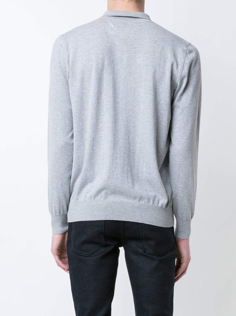 BRUNELLO CUCINELLI-Cotton Knit Polo Shirt-