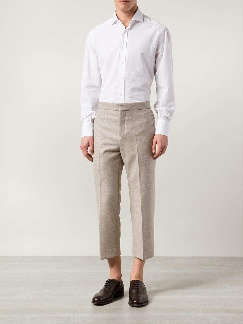 BRUNELLO CUCINELLI-Jersey Collared Shirt-