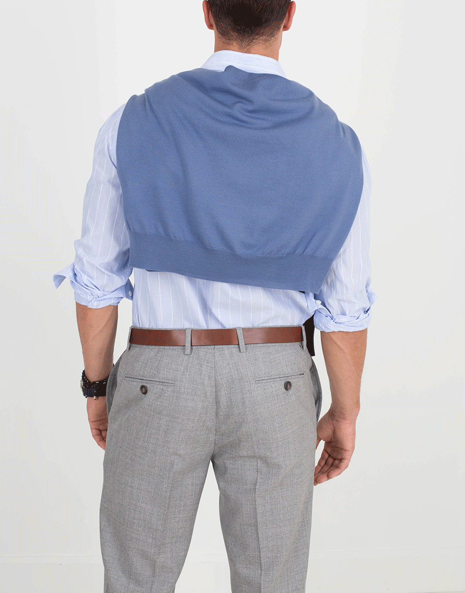 BRUNELLO CUCINELLI-V-Neck Fine Gauge Sweater-