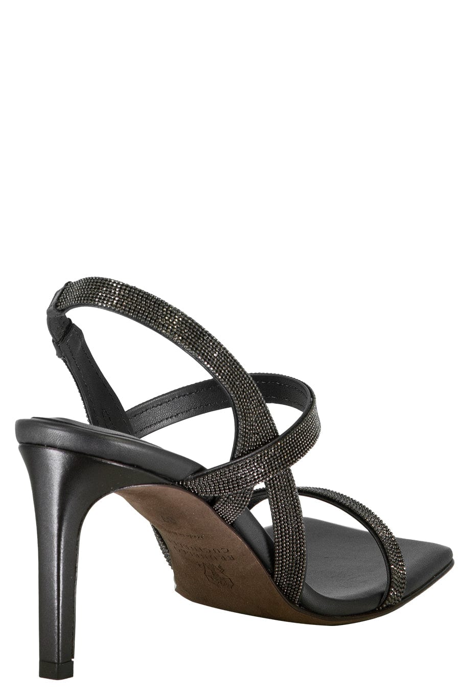 BRUNELLO CUCINELLI-Square Toe Heel With Monili-