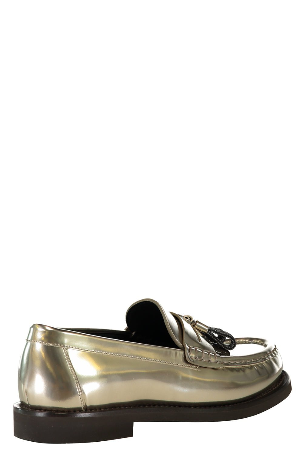 BRUNELLO CUCINELLI-Metallic Sparkling Loafer-