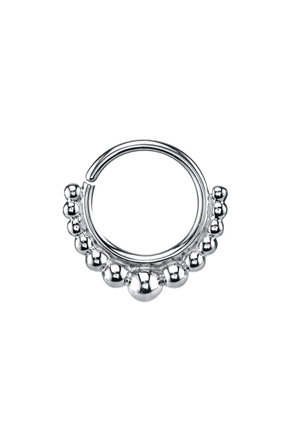 Latchmi Seam Ear Ring-WHITE GOLD-3/18-JEWELRYFINE JEWELPIERCING-BVLA