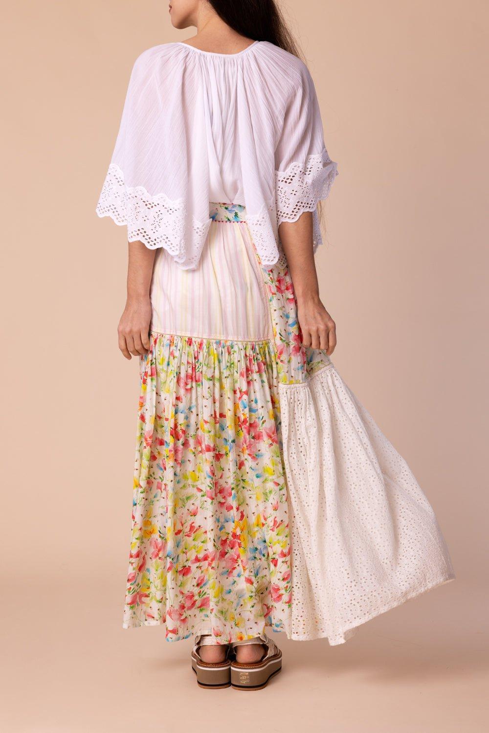 BYTIMO-Patchwork Maxi Skirt-