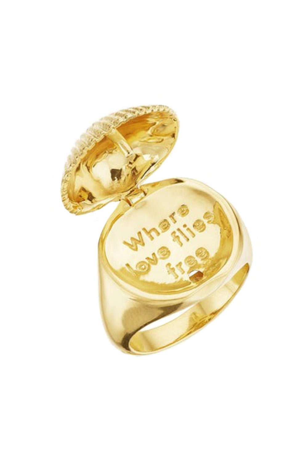 CADAR-Shell Pinky Ring-YELLOW GOLD