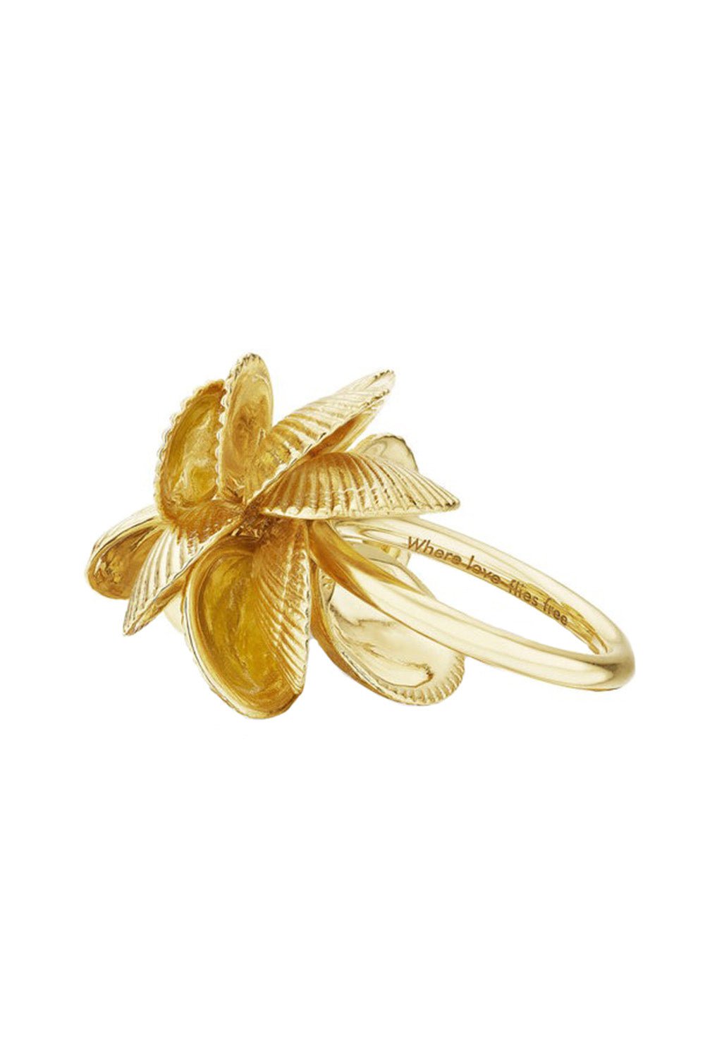CADAR-Shell Charm Ring-YELLOW GOLD