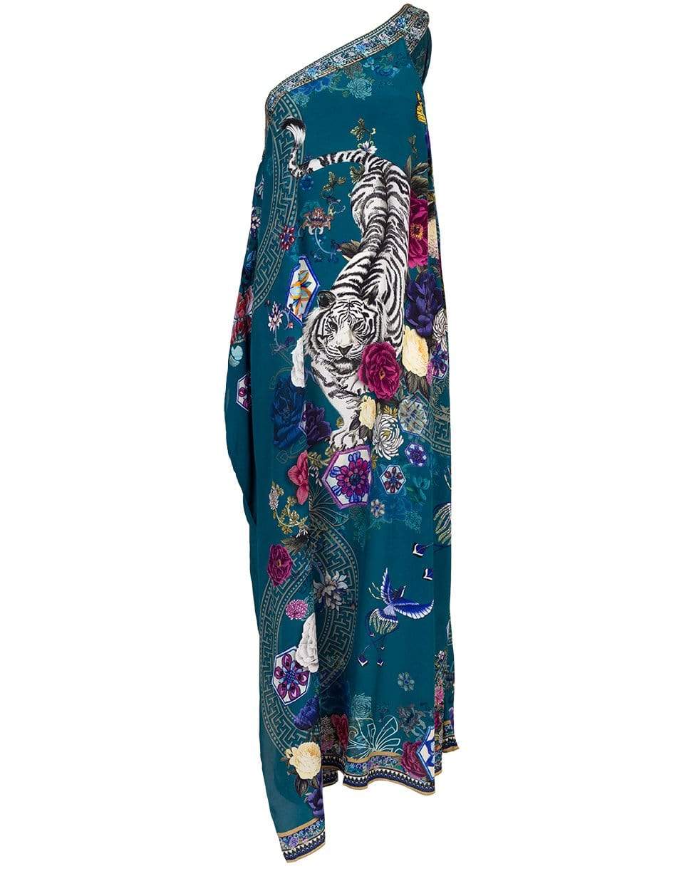 CAMILLA-Lunar Gazing One Shoulder Kaftan-