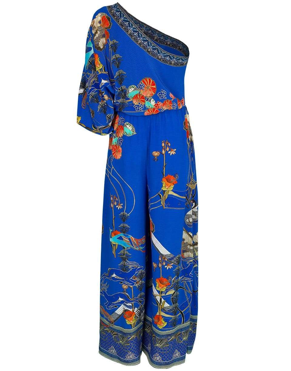 CAMILLA-Tree of Life One Shoulder Jumpsuit-