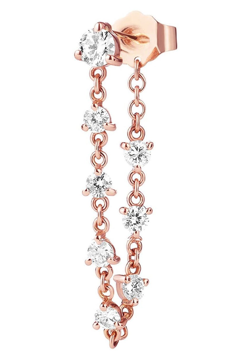 CARBON & HYDE-Sparkler Ear Chain - Rose Gold-ROSE GOLD