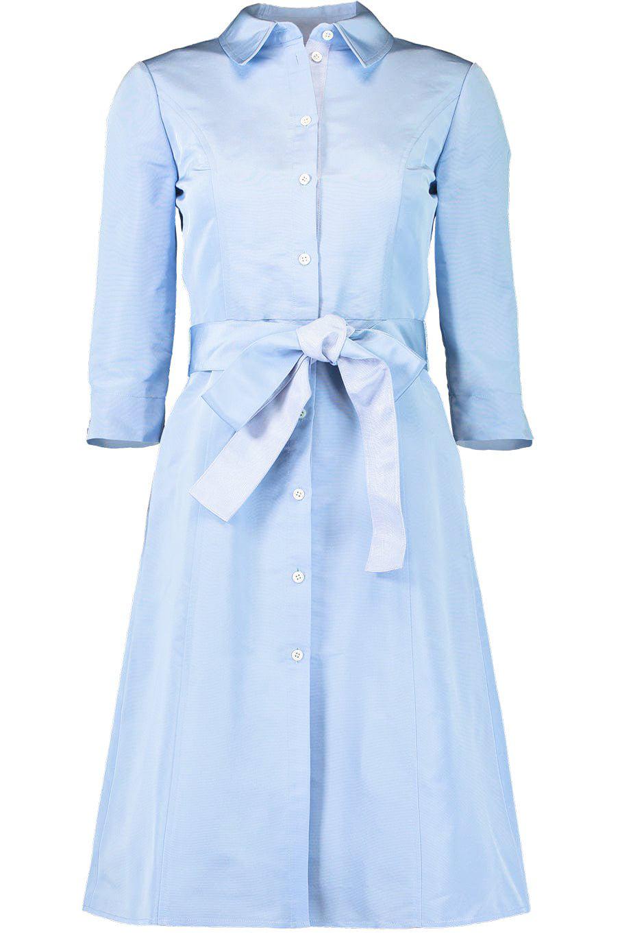 Long Sleeve Shirt Dress With Belt