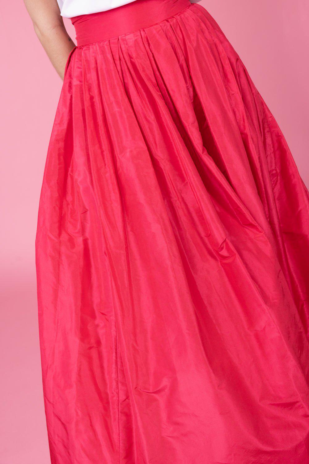 CAROLINA HERRERA-Ball Skirt - Azalea-AZALEA