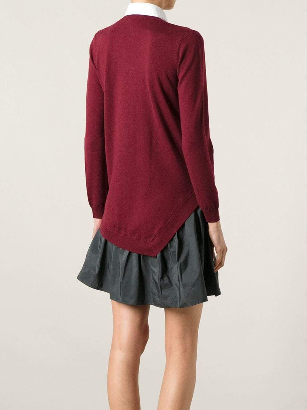 CARVEN-Flare Bottom Mini Dress-