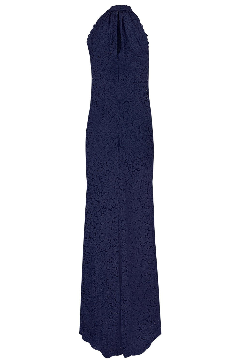 CATHERINE REGEHR-T Neck Lace Gown-NAVY