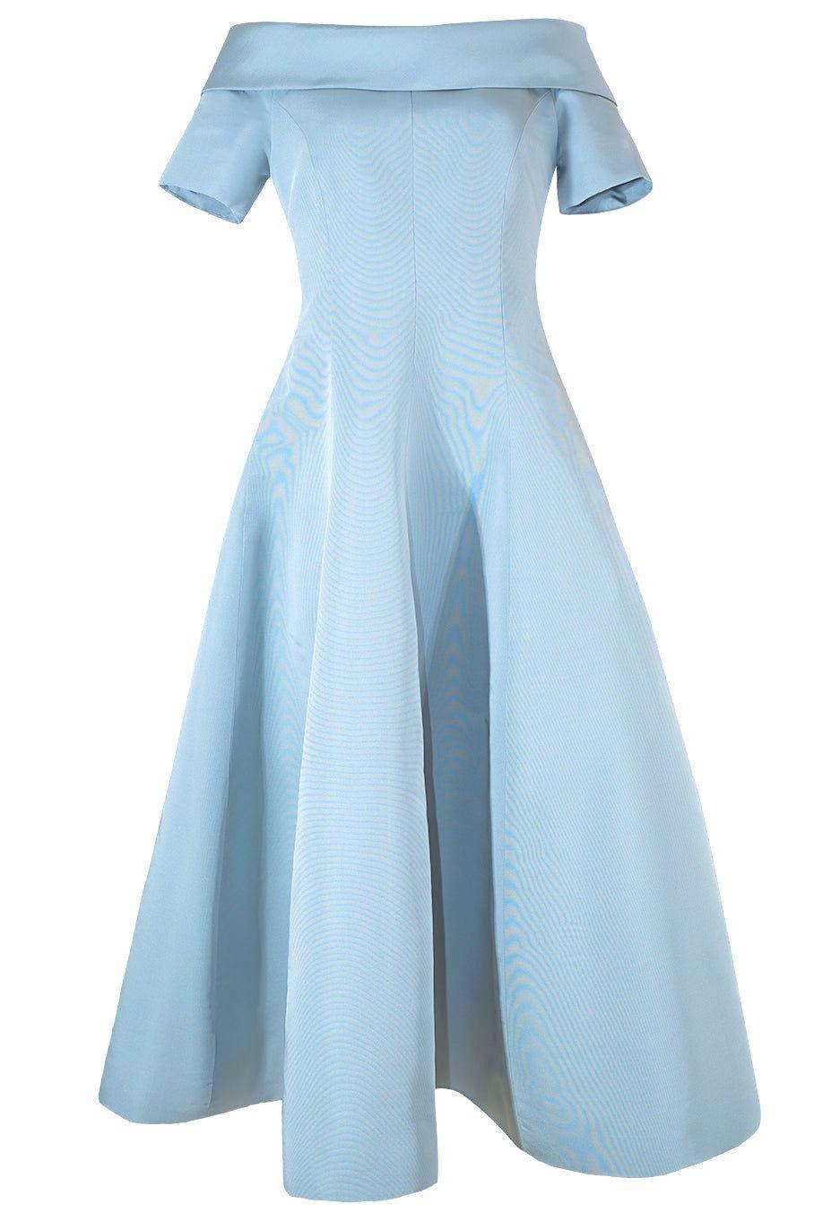 CATHERINE REGEHR: V Back Alice Van Der Rohe Dress - Stone CATHERINE REGEHR: V Back Alice Van Der Rohe Dress - Stone