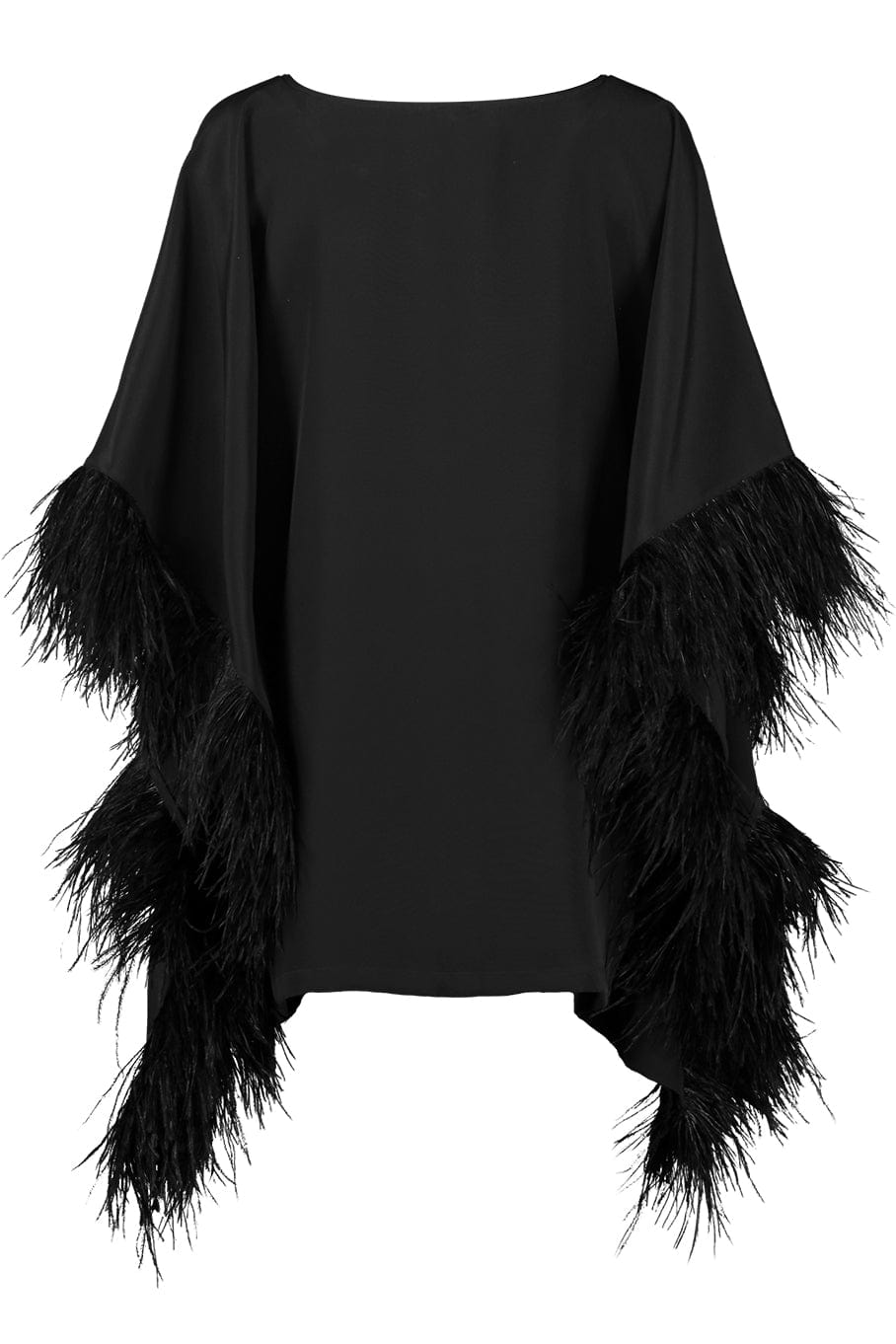 CATHERINE REGEHR-Casimir Caftan Top With Feather Sleeve-