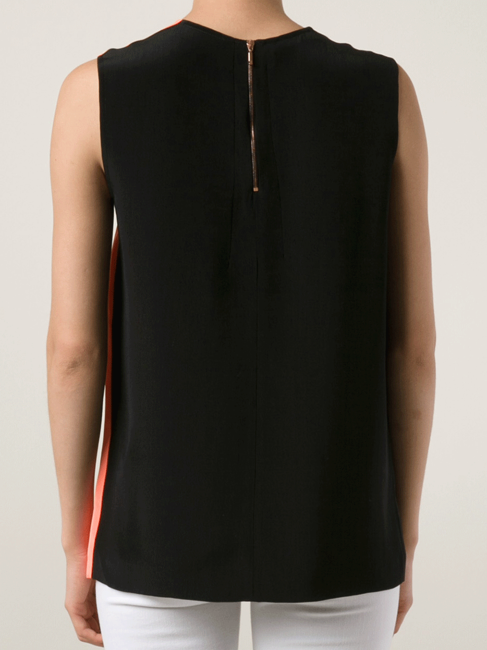 CEDRIC CHARLIER-Crewneck Colorblock Top-