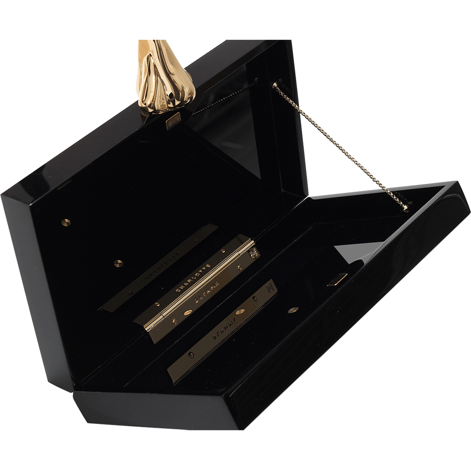 CHARLOTTE OLYMPIA-Dali Clutch-BLACK