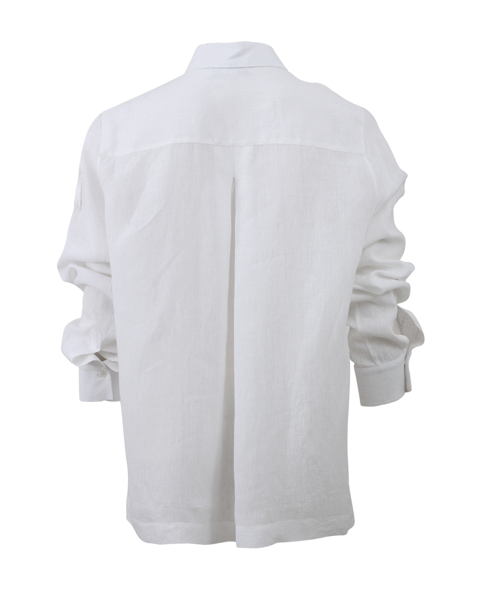 CHER MICHEL KLEIN-Embroidered Button Down-