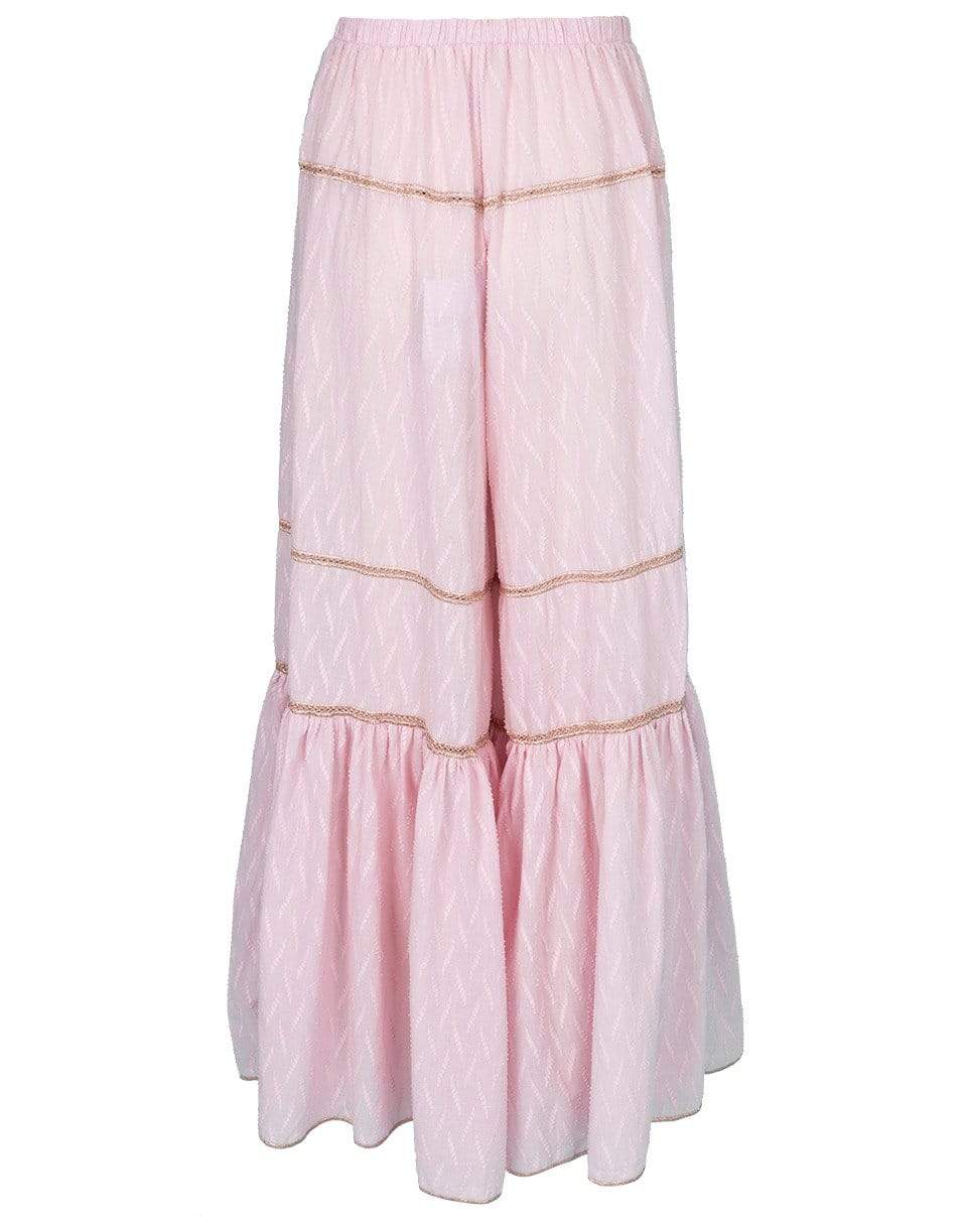 CHIO-Lurex Embroidered Wide Leg Pant-