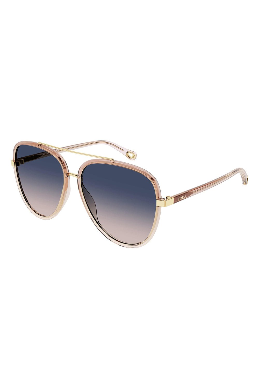 CHLOÉ-Aviator Sunglasses-ORNG/GRN