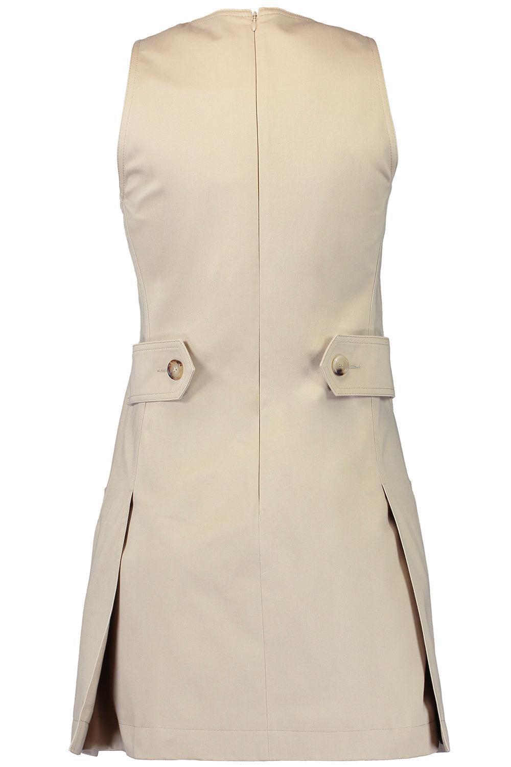 Lace-Up Pinafore Dress-ARGILBRN-36-CLOTHINGDRESSCASUAL-CHLOÉ