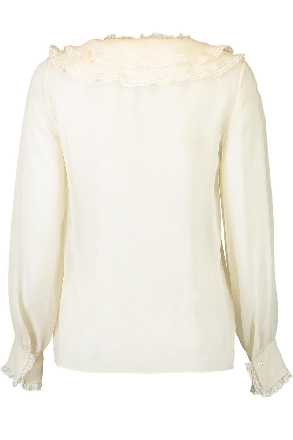 Ruffled Blouse-DSTY WHT-34-CLOTHINGTOPBLOUSE-CHLOÉ
