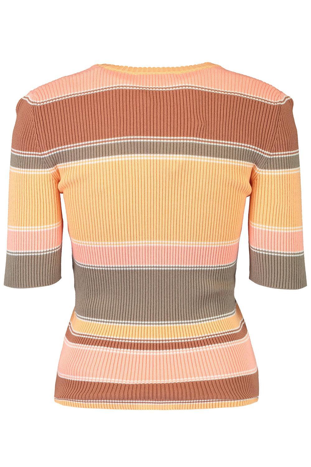 V-Neck Tee-MLTORNGE-XS-CLOTHINGTOPKNITS-CHLOÉ