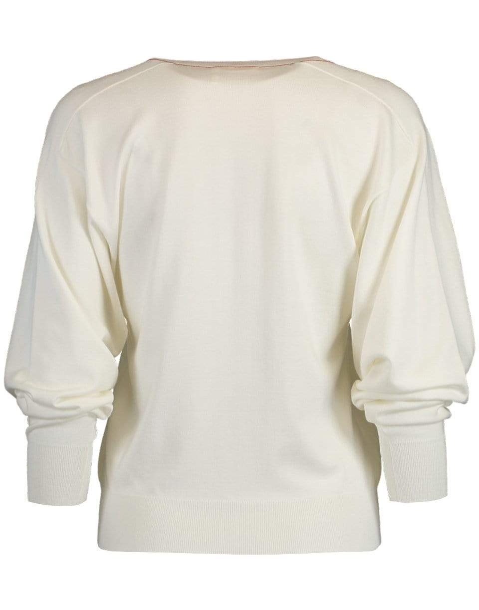 CHLOÉ-V-Neck Cashmere Sweater-