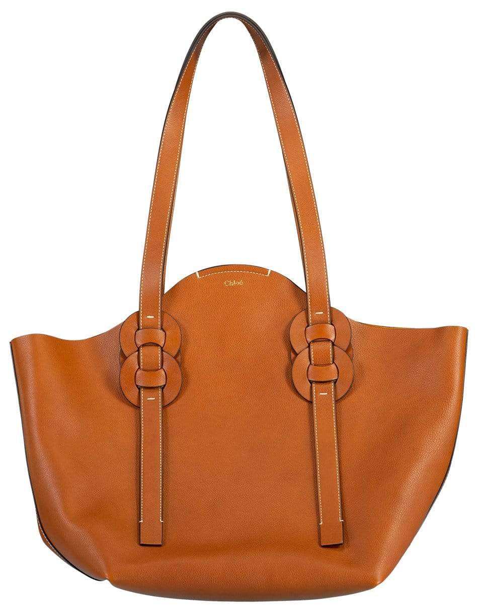 CHLOÉ-Darryl Tote Bag-CARAMEL