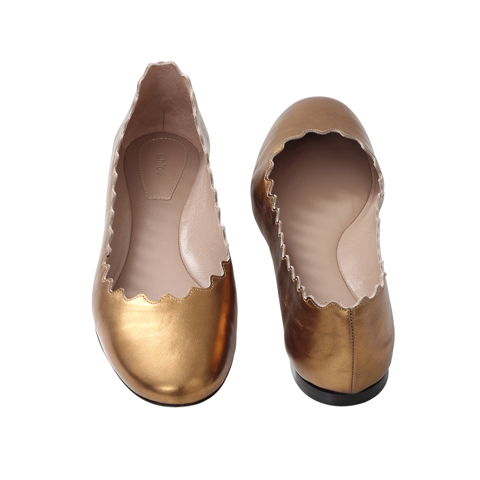 CHLOÉ-Lauren Scalloped Flat-