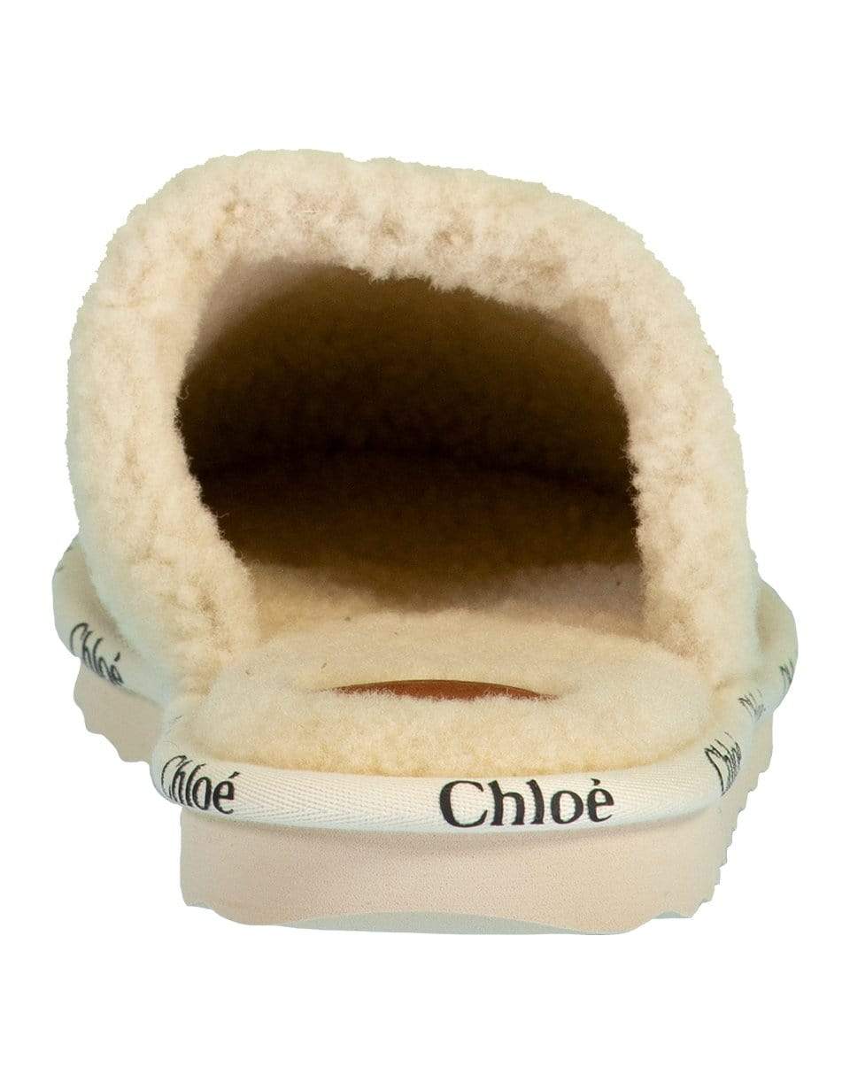 CHLOÉ-Woody House Fur Trim Slipper-