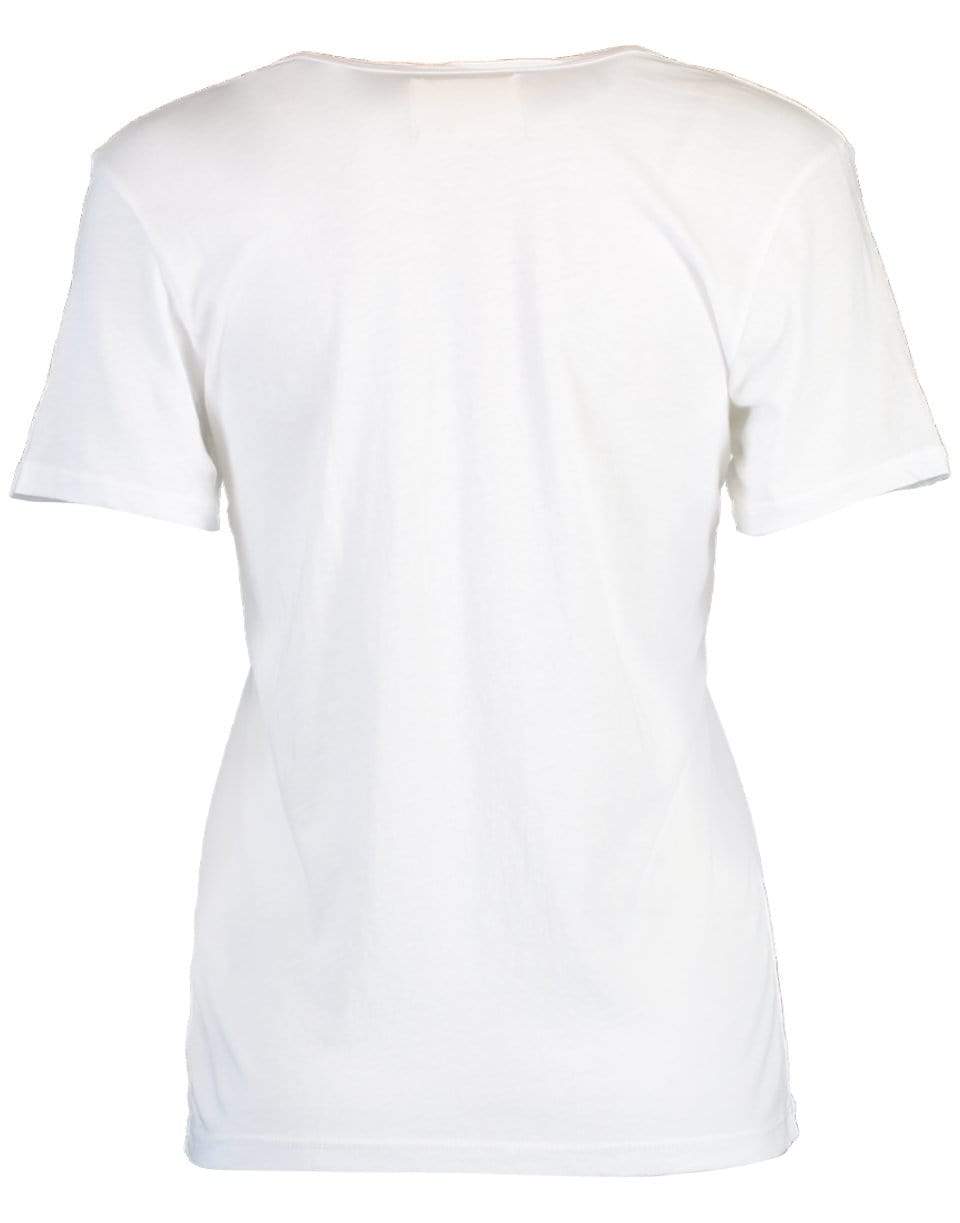 CITIZENS of HUMANITY-White Lilah V Neck Tee-