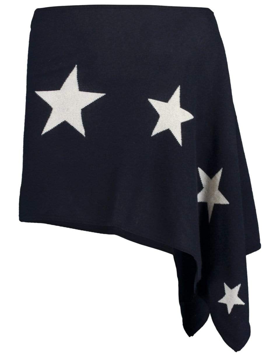CLAUDIA NICHOLE-Stars Intarsia Topper-INDG/WHT