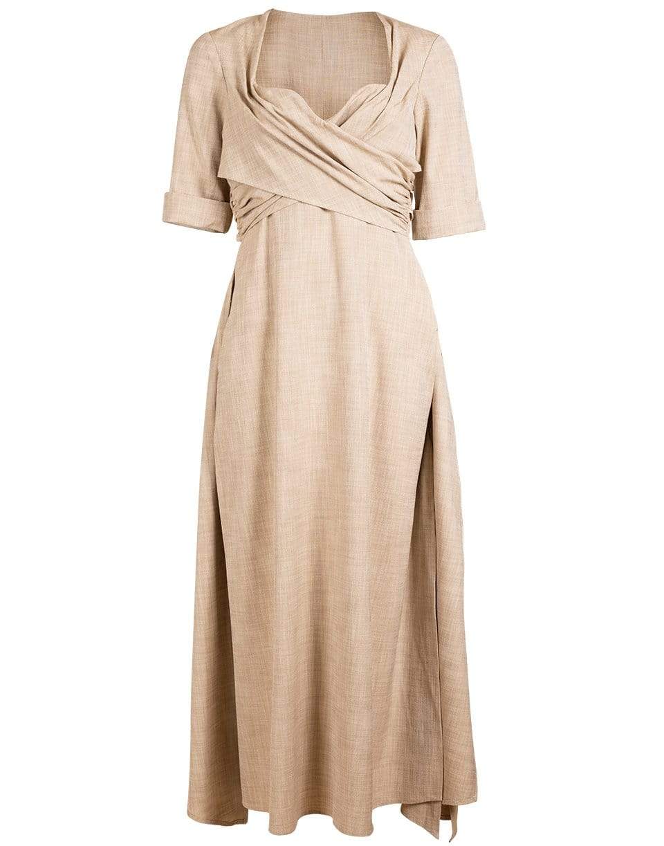 cult gaia beige dress FERNANDA DRESS