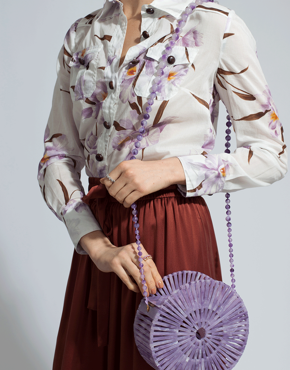 CULT GAIA-Acrylic Luna Crossbody-LAVENDAR