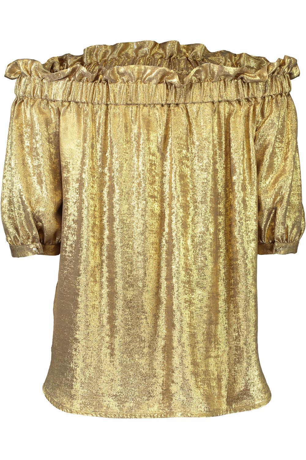 Sandie Blouse-GOLD-34-CLOTHINGTOPBLOUSE-DMN PARIS