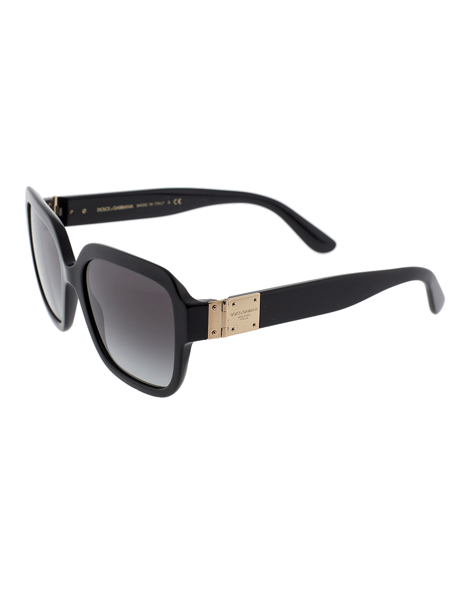 DOLCE & GABBANA-Square Frame Sunglasses-BLACK