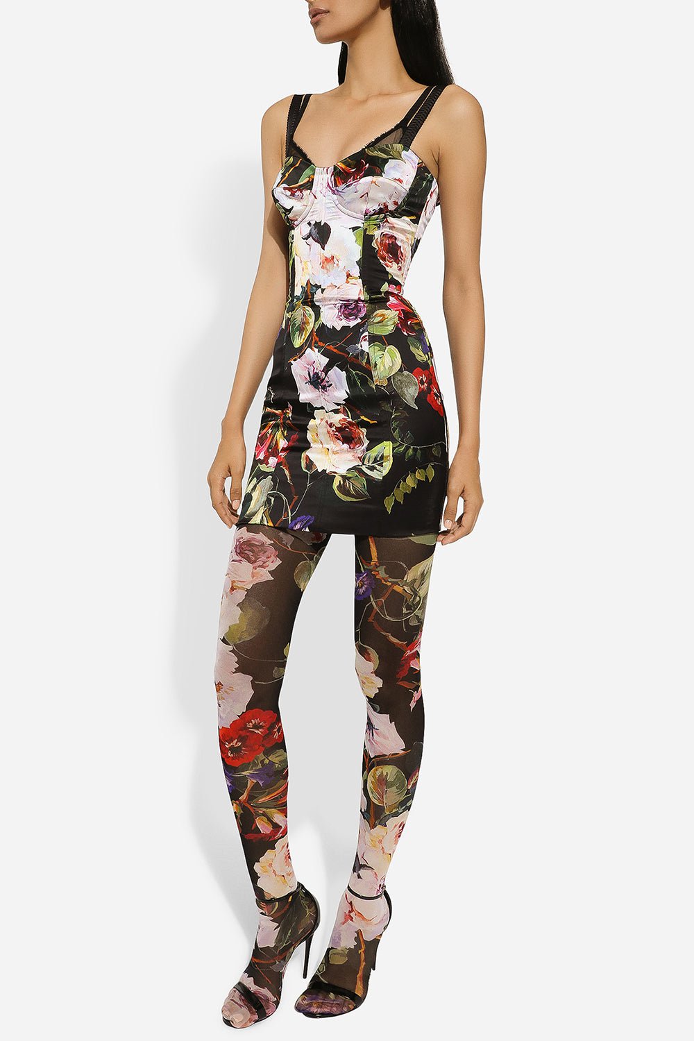 DOLCE & GABBANA-Bustier Mini Dress-