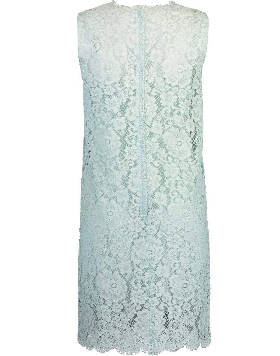 DOLCE & GABBANA-Sleeveless Crewneck Lace Shift-